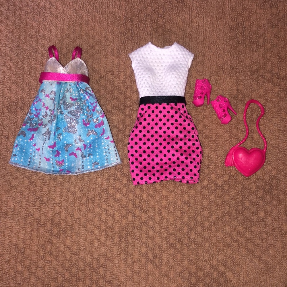 Barbie clothes 💕 dress and pijamas